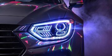 Установка стробоскопических фар-вспышек